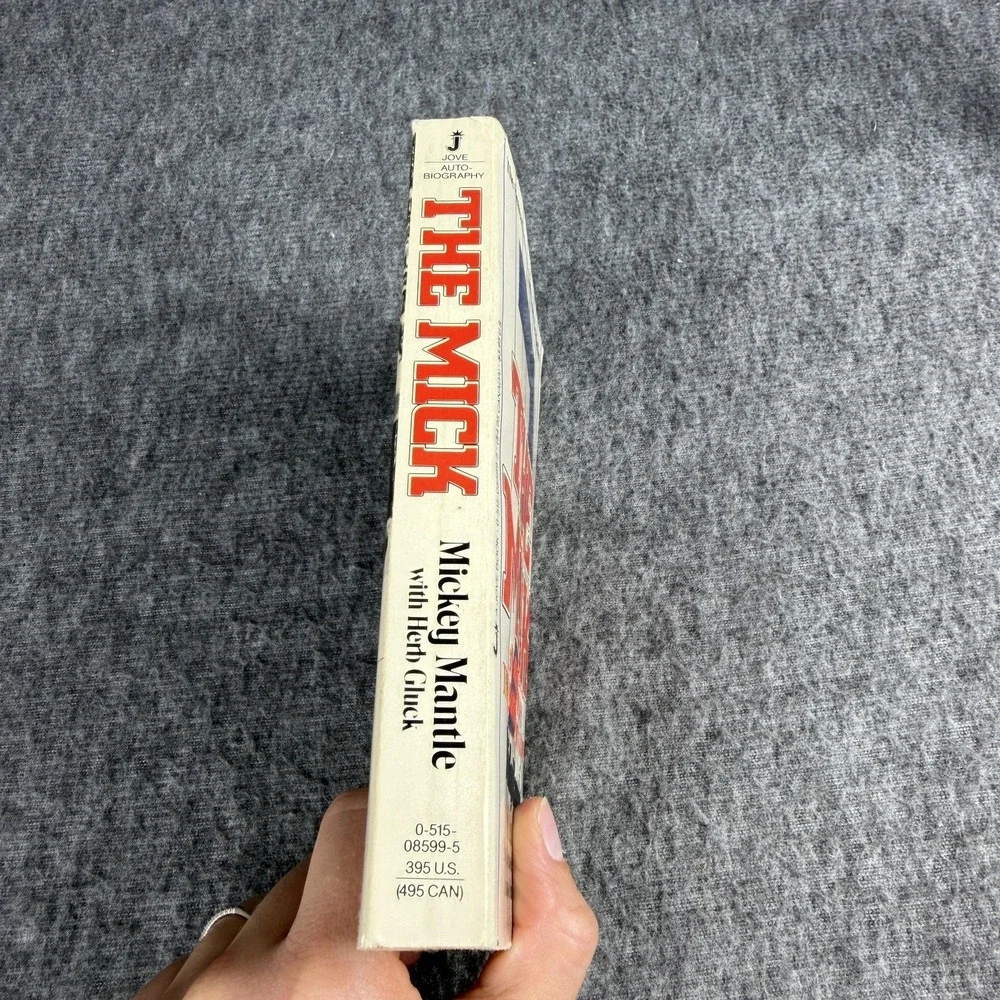 Vintage The Mick Mickey Mantle Herb Gluck PB Baseball Yankees Biography USA
